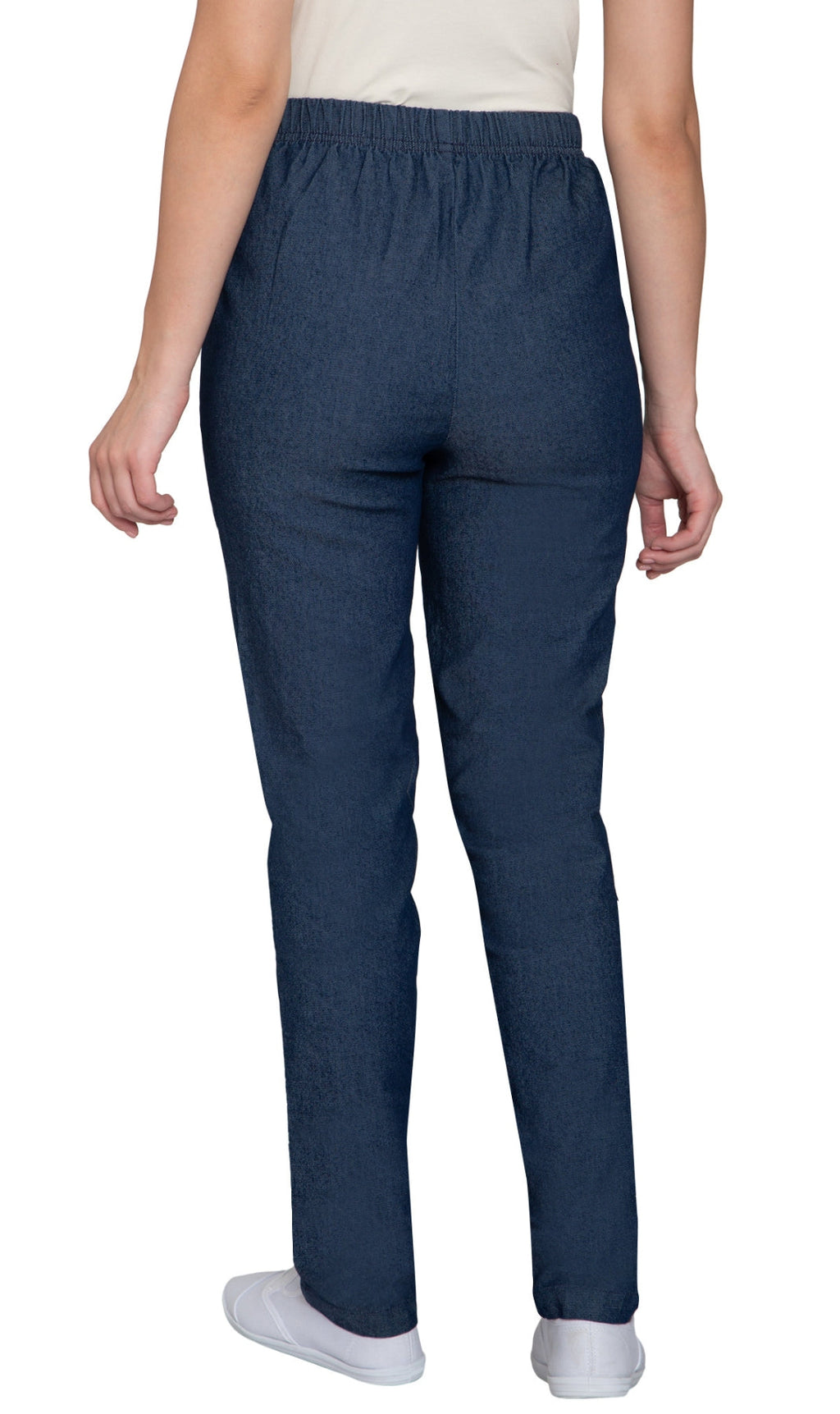 Women's Lightweight Pull-On Denim Jeans with Elastic Waist