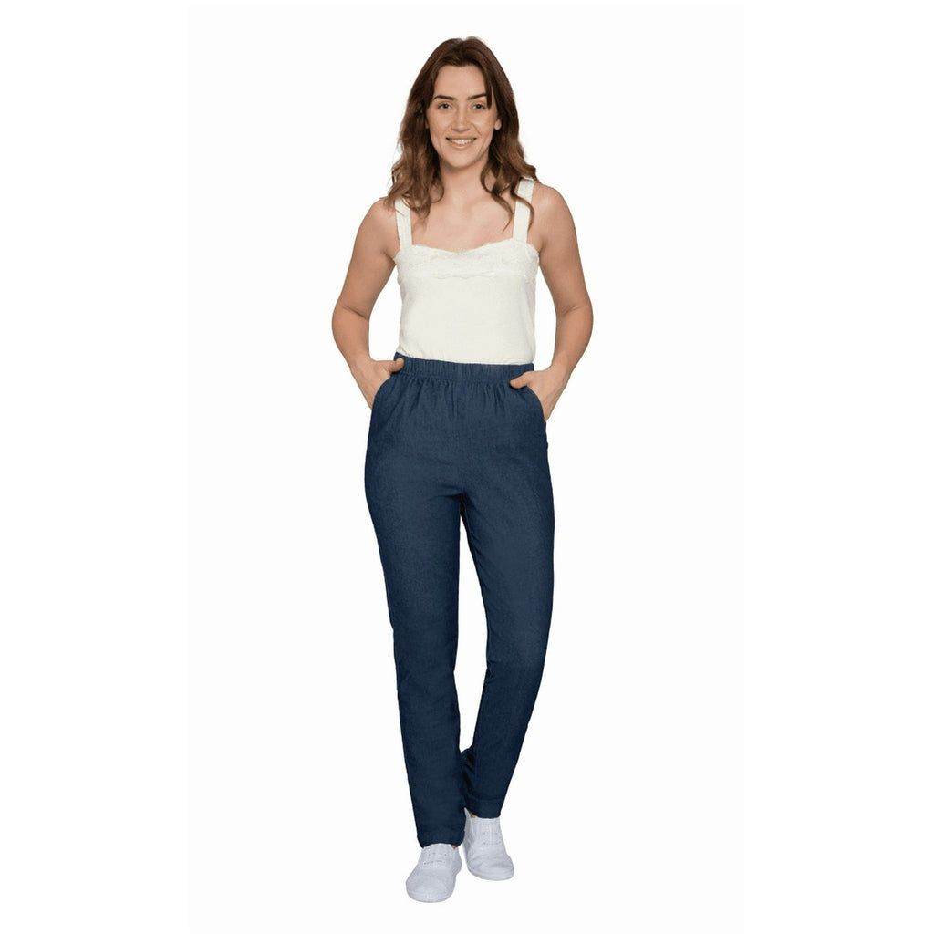 Women's Lightweight Pull-On Denim Jeans with Elastic Waist