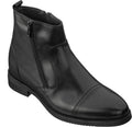 CALTO Black Dress Zipper Boots - 3.2" Elevator